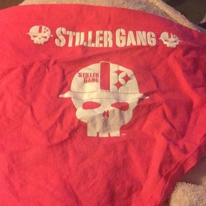 Stiller Gang pink face bandanna